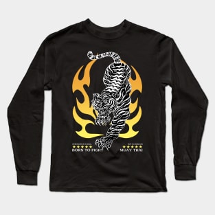 MMA Tattoo Tiger Long Sleeve T-Shirt